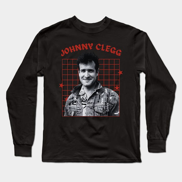 Johnny clegg --- 70s aesthetic Long Sleeve T-Shirt by TempeGorengs